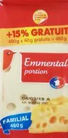 Mängden socker i Emmental portion +15% OFFERTSFormat FAMILIAL