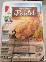 Mängden socker i 1/2 filet de poulet rôti curry