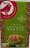 Mängden socker i Lentilles vertes de France