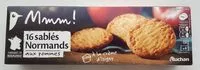 Mängden socker i 16 sablés Normands aux pommes.