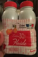 Mängden socker i Crème entière fluide30% mat. gr.