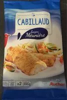 Mängden socker i Cabillaud - façon meunière / préparation à base de cabillaud