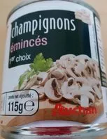 Mängden socker i Champignons de Paris 1er choix Emincés