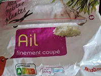 Mängden socker i Ail finement coupé