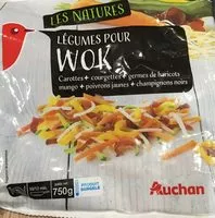 Mängden socker i Légumes pour wokcarottes, courgettes, germes de haricots mungo, poivrons jaunes, champignons noirs