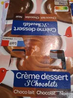Mängden socker i Crème dessert 3 ChocolatsChocolat lait / Chocolat / Chocolat noir