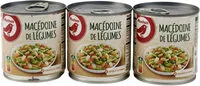 Mängden socker i Macédoine de légumes