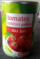 Mängden socker i Tomates Entières Pelées au Jus