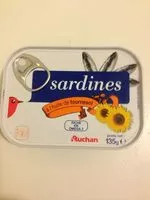Mängden socker i Sardines à l'huile de tournesol