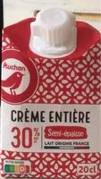 Mängden socker i Crème entière semi-épaisse30% mat. gr.