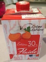 Mängden socker i Crème entière fluide30% mat. gr.