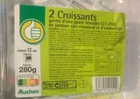 Mängden socker i Croissants jambon - emmental