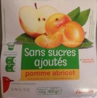 Mängden socker i Sans sucres ajoutés* pomme abricot