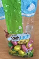 Mängden socker i Œufs Pralinés Lait aux éclats de noisettes caramélisées