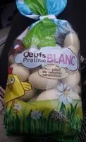 Mängden socker i Œufs Pralinés Blanc aux éclats de noisettes caramélisées