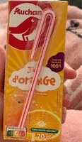 Mängden socker i Auchan - jus d'orange à base de concentré