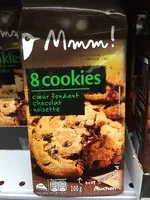Mängden socker i Les gourmands - Cookies cœur fondant chocolat noisette