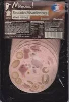 Mängden socker i Roulades Alsaciennes aux olives