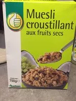 Mängden socker i Muesli Croustillant aux fruits secs