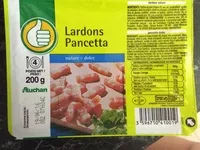 Mängden socker i Lardons nature