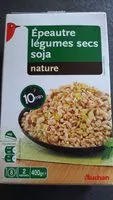 Mängden socker i Epeautre, légumes secs, soja