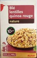 Mängden socker i Blé, lentilles, quinoa rouge