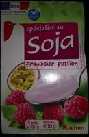 Mängden socker i Spécialité au Soja framboise passionPicto : Soja origine France issu d'une filière contrôlée