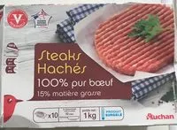 Mängden socker i Steaks hachés15% de matière grasse