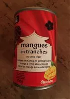 Mängden socker i Mangues en tranches au sirop leger