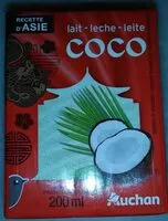 Mängden socker i Lait de coco