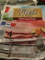 Mängden socker i Filet de poulet tranches épaisses doré au four