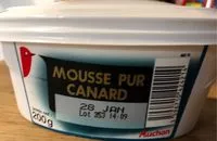 Mängden socker i Mousse Pur canard - 200 g