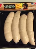 Mängden socker i boudins blancs à la truffe de la Saint-Jean 3%