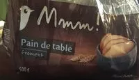 Mängden socker i Pain de table au froment