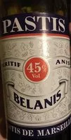 Mängden socker i Pastis Belanis Apéritif anisé Pastis