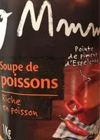 Mängden socker i Soupe de poissons - Riche en poissonastuce produit : pointe de piment d'Espelette