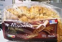 Mängden socker i Pain de mie aux céréales et graines