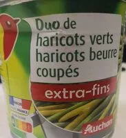 Mängden socker i Duo haricots verts et haricots beurre extra fins coupés