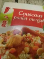 Mängden socker i Couscous poulet merguez 300g