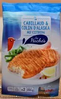 Mängden socker i cabillaud et colin d'Alaska au citron - Les Hachés