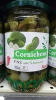 Mängden socker i Cornichons fins aux 5 aromates