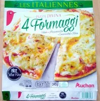 Mängden socker i Pâte fine quatre fromagesEdam, Mozzarella, emmental, fromage bleu