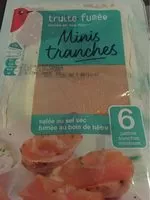 Mängden socker i Les mini tranches de Truite, fumée au bois de hêtre