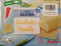 Mängden socker i Gaufrettes vanille 125g sans gluten
