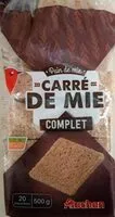 Mängden socker i Pain de mie complet sans croute