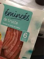 Mängden socker i Les émincés de truite, fumée au bois de hêtre