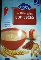 Mängden socker i Baby multicereales con cacao