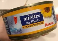 Mängden socker i Miettes de Thon listao à l'huile de tournesol 1/5