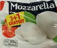 Mängden socker i Mozzarella Lot de 4 Offre Spéciale