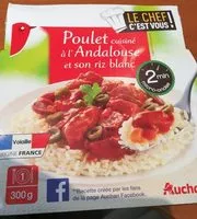 Mängden socker i Poulet cuisiné à l'Andalouse et son riz blanc